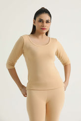 Skin Women Thermal 3 Quater Shirt