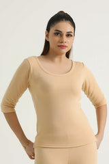Skin Women Thermal 3 Quater Shirt