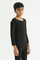 Black Kids Thermal Shirt