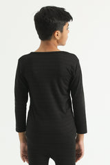 Black Kids Thermal Shirt
