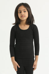 Black Kids Thermal Shirt