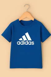 Adidaz Style Kids T-Shirt – 100% Cotton Comfort Jersey | Black & Blue