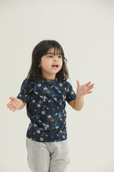 Multi Floral (Dk Navy)