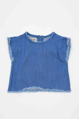 Short Body Denim Top