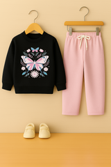 Butterfly kids sweatshirt & trouser