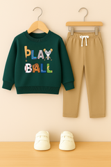 Play ball kids sweatshirt & trouser