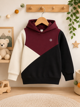 Colorblock Fleece Hoodie – Kids Winter Essential