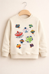Basant festival kites kids winter sweatshirt