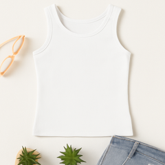 White Women Thermal Tank-top