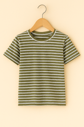 Striper T-Shirt (White / Green)