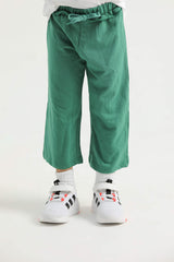 Green Terry Corded Trousers