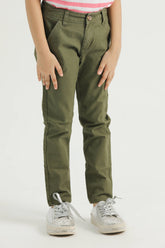 Olive Green Cotton Pants