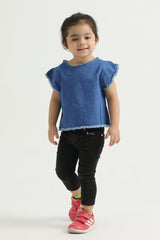 Short Body Denim Top