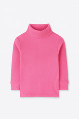 Pink Kids Girls High neck