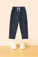 Dark grey side one pocket kids Trouser