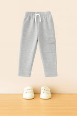 Grey side one pocket kids Trouser