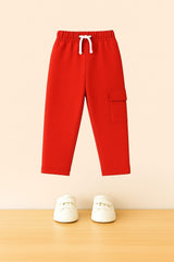 Red side one pocket kids Trouser