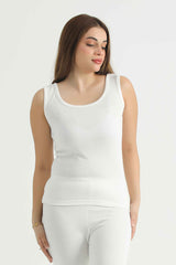 White Women Thermal Tank-top