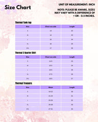 White Women Thermal Trousers