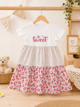 Sweet Tiered Frock — Heart & Lips Print