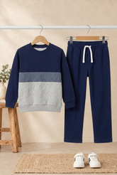 Hanging co-ord set with warm premium styling and sneakers