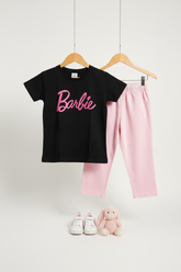 Kids Barbie T-Shirt & Pink Trouser – 3D Hanging