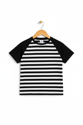 Kids Raglan Stripe T-Shirt – 3D Hanger Shot
