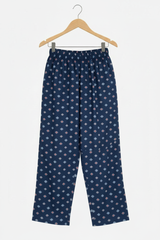 Navy Geometric Trousers - Clear Hanger
