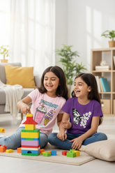 Pakistani Girls Age 8 Playing in T-Shirts