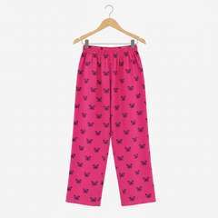Pink Butterfly Trousers on Hanger