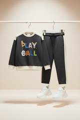 Play Ball Co-ord Set – Corrected Panelling, Off-White Background