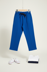 Royal Blue Kids Interlock Pin Tuck Trouser – Clean Listing