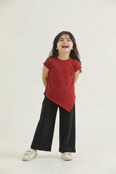 Rust Red Top - Girl Model