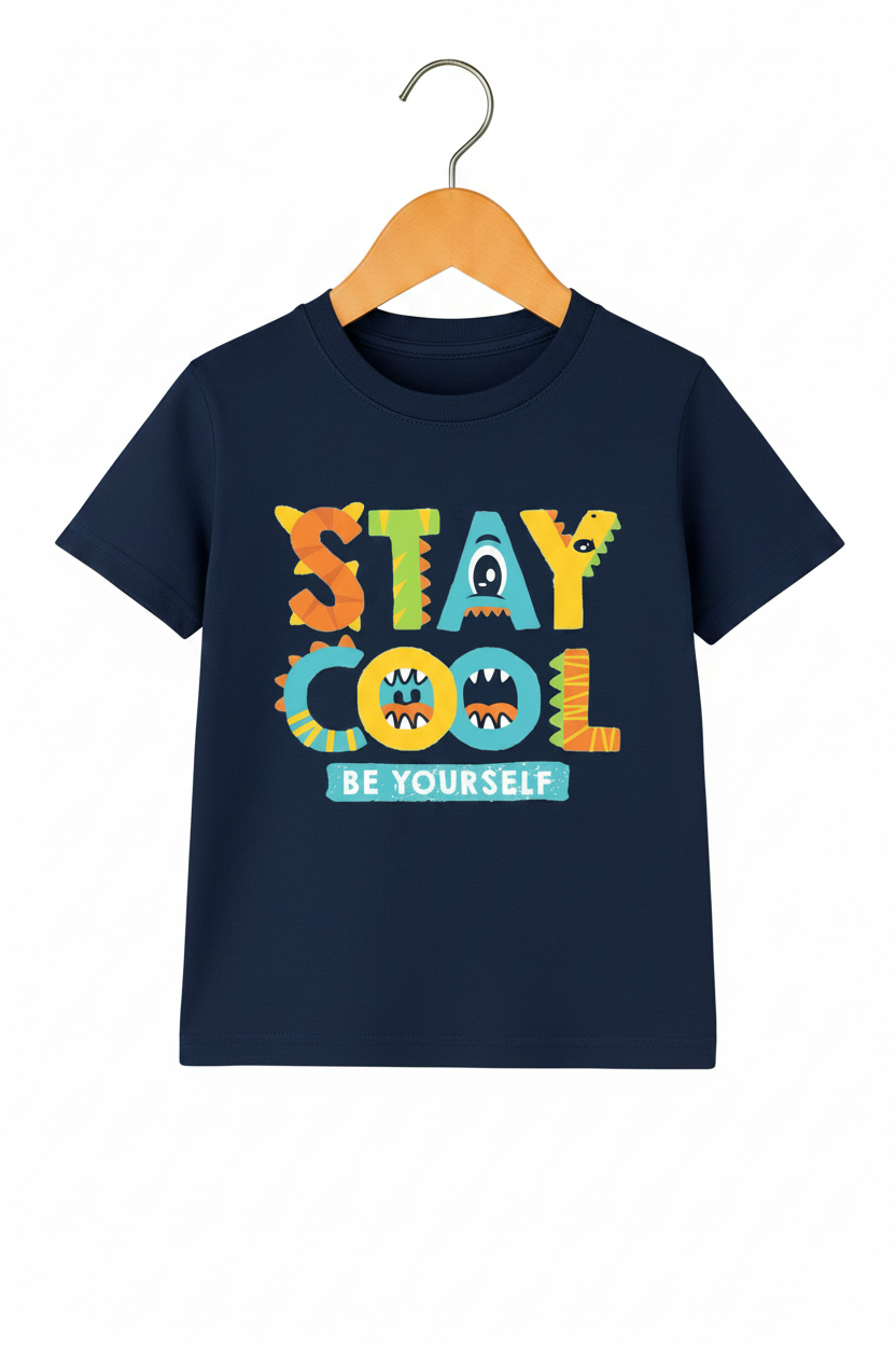 Stay Cool Navy Kids T-Shirt