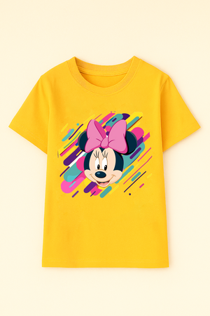 Yellow mickey kids t-shirt