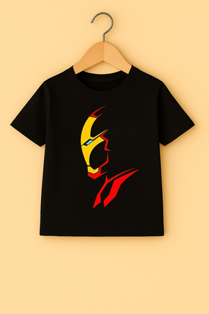 Black ironman kids t-shirt