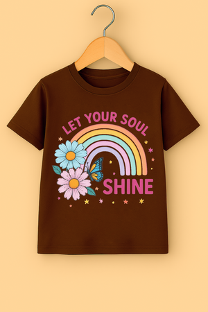 Lets your soul shine kids t-shirt