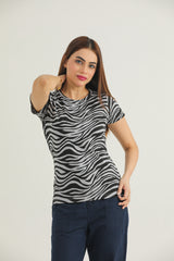 Zebra Print ( Grey / Black )