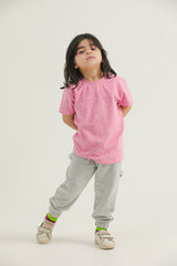 White Splash Print (Baby Pink)