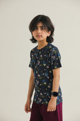 Multi Floral (Dk Navy)