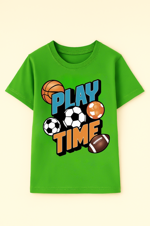 Time to play kids t-shirt