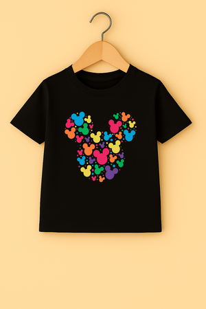 Black mickey kids t-shirt