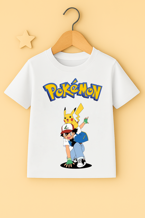 White pokemon kids t-shirt