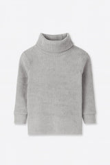 Grey Kids Girls High neck