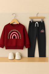 Rainbow hearts kids sweatshirt & trouser