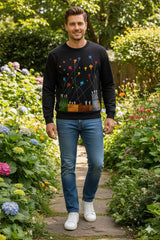 Basant festival Black men sweatshirt