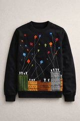 Basant festival Black women sweatshirt