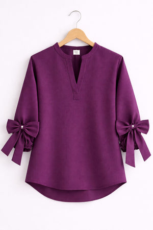 Purple Party Tunic Girls Shirt