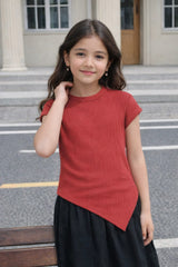 Textured Mehroon Everyday Top