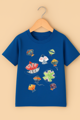 Basant festival kites blue kids T-shirt